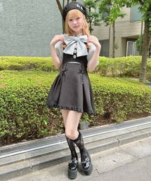 ROJITA | 【TGCteen2023 summer着用アイテム/ベージュ】フロントカットキャミワンピース(ジャンパースカート)
