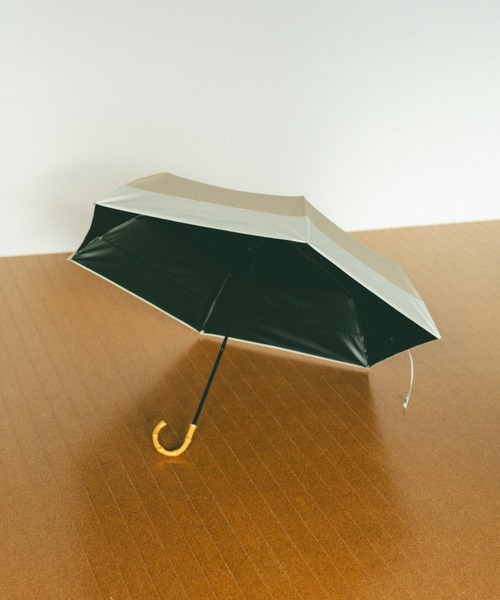 【未使用】グレイシー 折り畳み傘 日傘 晴雨兼用 バイカラー バンブー ８本骨 未使用】グレイシー 折り畳み傘 日傘 晴雨兼用 無地 バイカラー