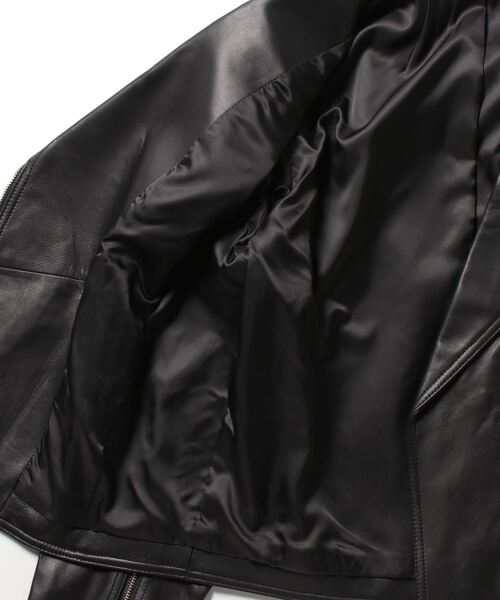 CHIC STYLE　シックスタイル　ラムレザー　ライダースジャケット　美品 CHIC STYLE（シックスタイル）の「リアルレザーライダース ＜大きい