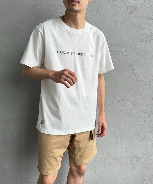 CHUMS（チャムス）の「【WEB限定】[CHUMS/チャムス] チャムスザイオンキャンピング バックプリントTシャツ（Tシャツ/カットソー・レディース・グレイッシュベージュ/ホワイト/チャコールグレー・M/L/XL）」の4枚目の写真