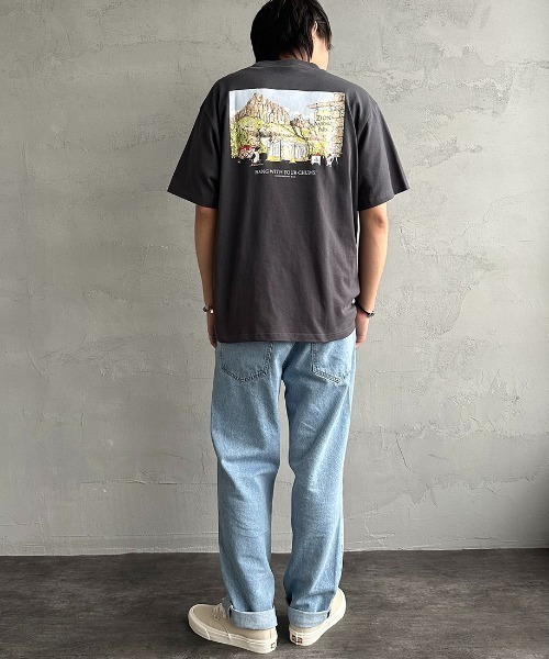CHUMS（チャムス）の「【WEB限定】[CHUMS/チャムス] チャムスザイオンキャンピング バックプリントTシャツ（Tシャツ/カットソー・レディース・グレイッシュベージュ/ホワイト/チャコールグレー・M/L/XL）」の8枚目の写真