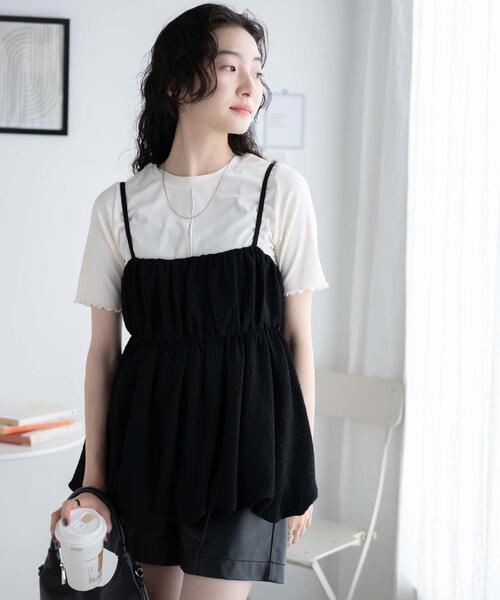 WEGO(ウィゴー)の「WEGO/バルーンシルエットミニキャミチュニック(チュニック・レディース・ダークオレンジ/ブラック・FREE)」の15枚目の写真