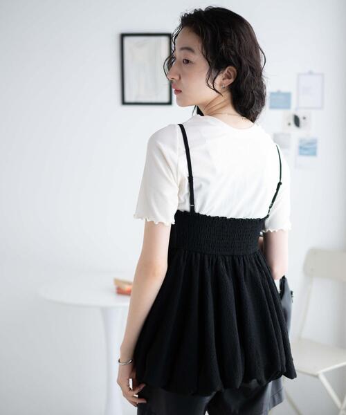 WEGO(ウィゴー)の「WEGO/バルーンシルエットミニキャミチュニック(チュニック・レディース・ダークオレンジ/ブラック・FREE)」の8枚目の写真