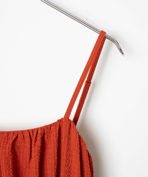 WEGO(ウィゴー)の「WEGO/バルーンシルエットミニキャミチュニック(チュニック・レディース・ダークオレンジ/ブラック・FREE)」の9枚目の写真