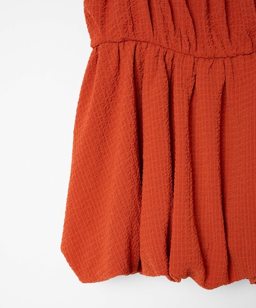 WEGO(ウィゴー)の「WEGO/バルーンシルエットミニキャミチュニック(チュニック・レディース・ダークオレンジ/ブラック・FREE)」の12枚目の写真