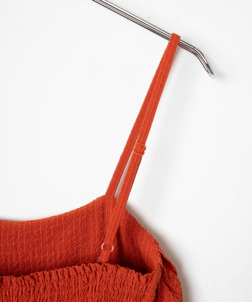 WEGO(ウィゴー)の「WEGO/バルーンシルエットミニキャミチュニック(チュニック・レディース・ダークオレンジ/ブラック・FREE)」の7枚目の写真