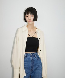 ADAM ET ROPE' | 【サステナブル】ドレープオーバーシャツ(シャツ/ブラウス)