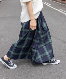 FORK&SPOON | FORK&SPOON チェックギャザースカート(スカート)
