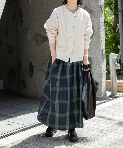 FORK&SPOON（フォークアンドスプーン）の「FORK&SPOON　チェックギャザースカート（スカート・レディース・ネイビー/ベージュ系その他・1/2）」の14枚目の写真