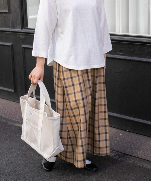 FORK&SPOON（フォークアンドスプーン）の「FORK&SPOON　チェックギャザースカート（スカート・レディース・ネイビー/ベージュ系その他・1/2）」の19枚目の写真