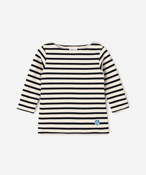 ORCIVAL(オーシバル)の「ORCIVAL | キッズ コットンロードフレンチバスクシャツ(Tシャツ/カットソー・キッズ・ブラウン系その他/グリーン系その他/オレンジ系その他/ブルー系その他/ホワイト系その他5・95/105/125/115/135)」の6枚目の写真