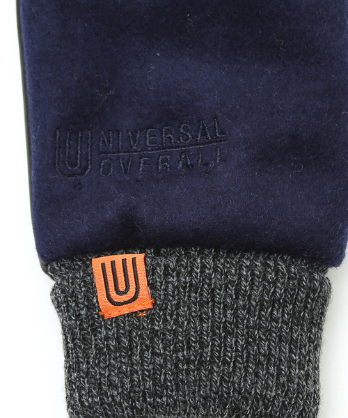 UNIVERSAL OVERALL(ユニバーサルオーバーオール)の「【UNIVERSAL OVERALL / ユニバーサル オーバーオール】レザーコンビグローブ手袋/UOT517SK(手袋・メンズ・グレー/ネイビー/ブラック/ベージュ・フリー)」の18枚目の写真
