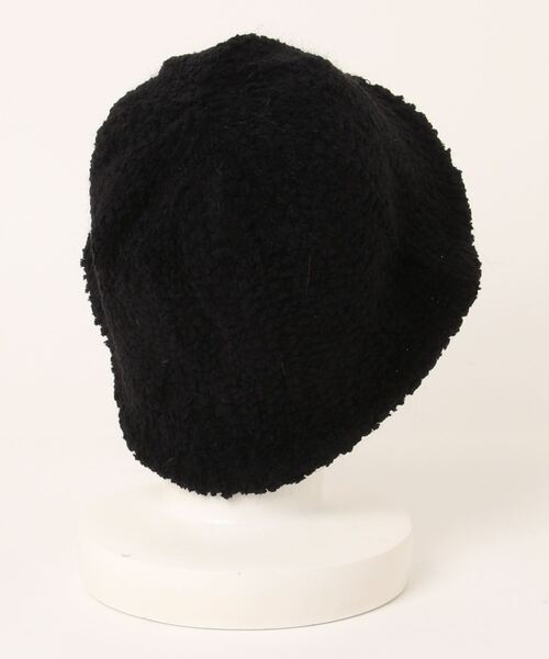 POU DOU DOU（プードゥドゥ）の「ボアチューリップハット（ハット・レディース・ブラック/アイボリー・8）」の5枚目の写真