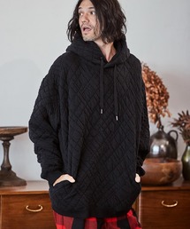 CAMBIO（カンビオ）の「mpa3252-幾何模様キルトプルオーバーパーカー（パーカー・メンズ）」