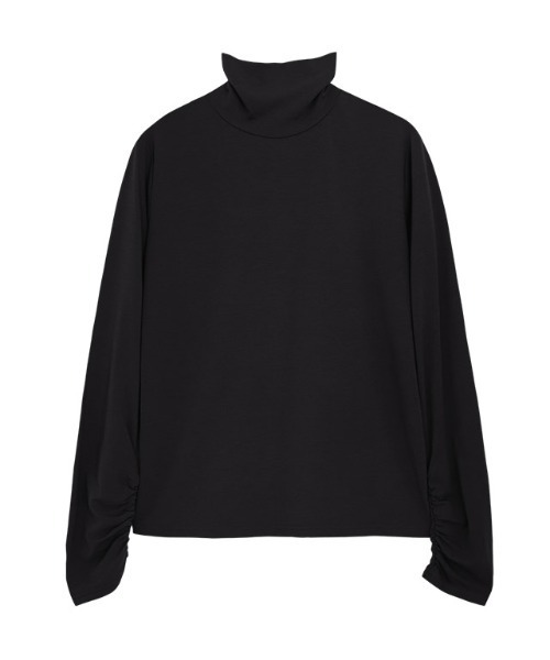 セール】【静電気防止】【袖くしゅ】タートルネック