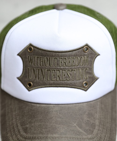 ８(eight)（エイト）の「プレートメッシュキャップ（キャップ・メンズ・ブラック×ホワイト/ブラウン系その他/オリーブ系/ブラック×ブラック・FREE）」の10枚目の写真