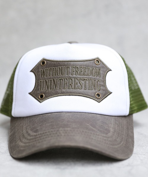 ８(eight)（エイト）の「プレートメッシュキャップ（キャップ・メンズ・ブラック×ホワイト/ブラウン系その他/オリーブ系/ブラック×ブラック・FREE）」の11枚目の写真