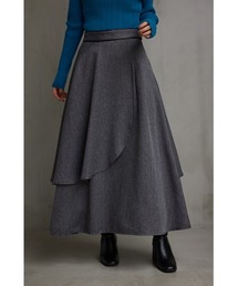 AZUL by moussy | レイヤードデザインフレアスカート(スカート)