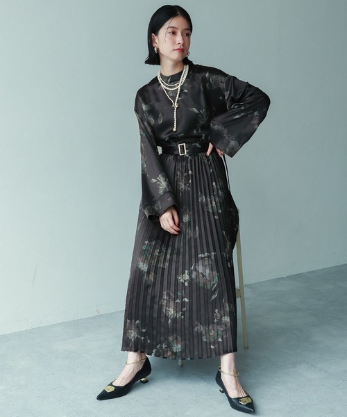 ✨美品✨ハレ　フラワーストレートワンピース(HARE)黒 楽天市場】【SALE／50%OFF】(W)フラワーストレートOPSS HARE