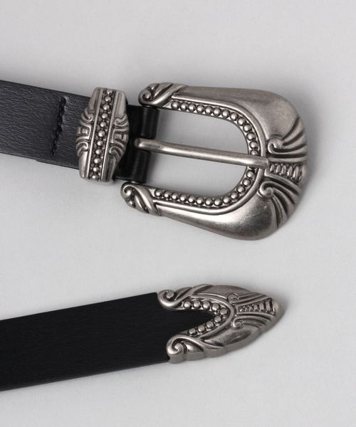 JEANASIS（ジーナシス）の「ウエスタンバックルベルト/973450（ベルト・レディース・ブラック/ダークブラウン・FREE）」の4枚目の写真