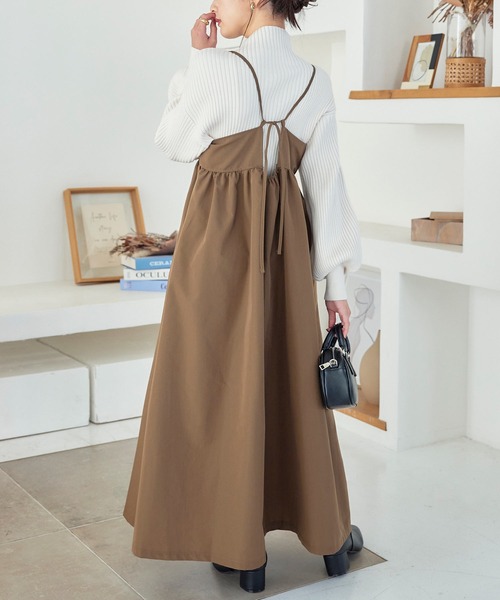 LOEWE★ワンピース コットン サイドスリット ミドル丈 フィット サイドスリットワンピース（1052192050） | I.T.'S