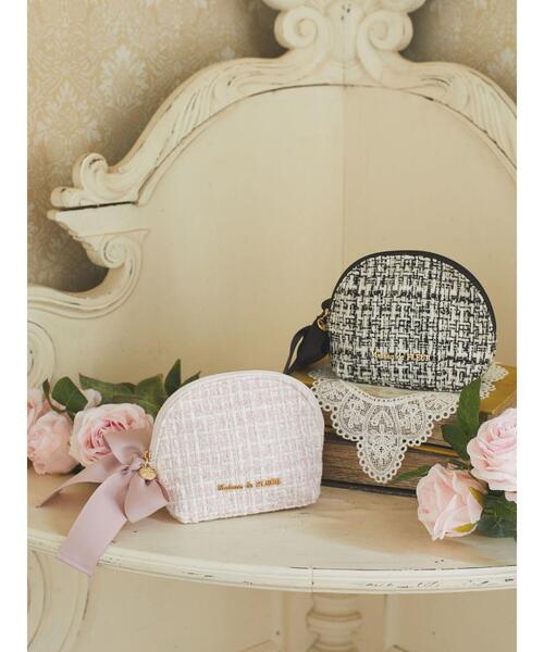 Maison de FLEUR（メゾンドフルール）の「ツイードラウンドポーチ