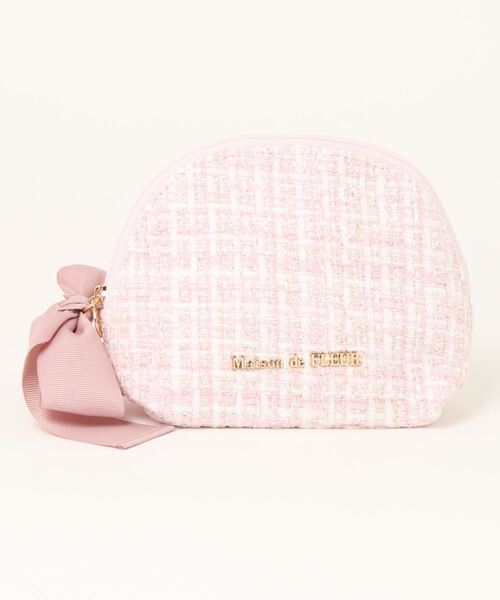 Maison de FLEUR（メゾンドフルール）の「ツイードラウンドポーチ