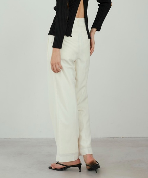 JOSE MOON（ジョゼムーン）の「BASIC SLACKS/ベーシックスラックス（スラックス・レディース・ベージュ/ネイビー/ブラック/ブルー系その他/グレー/ピンク/ウッド・S/M/SS）」の9枚目の写真