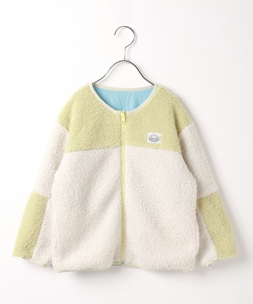 BAYFLOW（ベイフロー）の「[表裏使える！フードなしで安心♪]リバーシブルボアジャケット（KIDS）（その他アウター・キッズ・ベージュ/オフホワイト・130cm/140cm/110cm/120cm）」の19枚目の写真