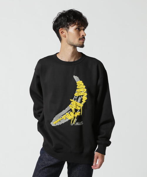 amok(アモク)の「amok /アモク/別注バナナ スウェット(スウェット・メンズ・ブラック・S/M/L)」の2枚目の写真