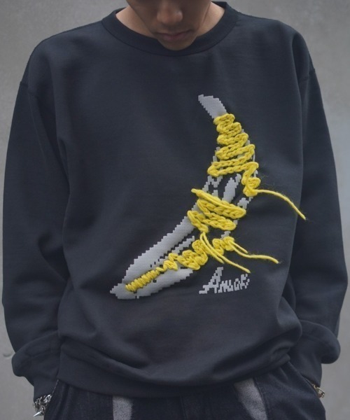 amok(アモク)の「amok /アモク/別注バナナ スウェット(スウェット・メンズ・ブラック・S/M/L)」の5枚目の写真