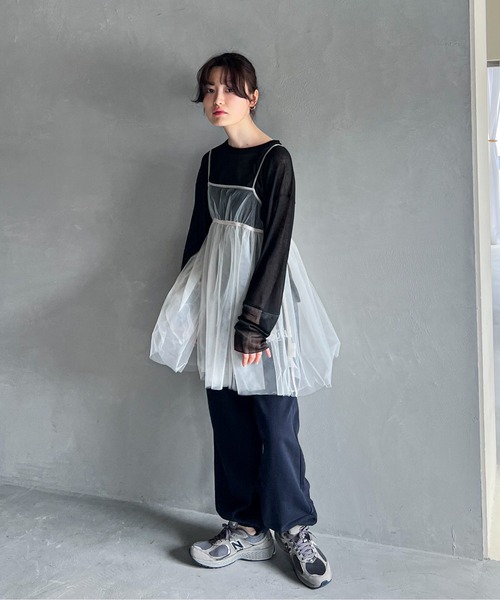 feepur（フェピュール）の「【セットアップ可】刺繍ロゴスウェットパンツ（スウェットパンツ・レディース・ネイビー/杢グレー/オートミール・MEDIUM）」の20枚目の写真
