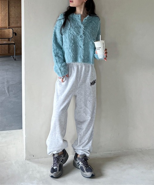 feepur（フェピュール）の「【セットアップ可】刺繍ロゴスウェットパンツ（スウェットパンツ・レディース・ネイビー/杢グレー/オートミール・MEDIUM）」の11枚目の写真