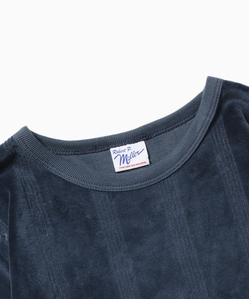 MILLER(ミラー)の「▲R.P.miller/ミラー Velor L/S ベロアTシャツ(Tシャツ/カットソー・レディース・ネイビー/ベージュ/アイボリー・FREE)」の6枚目の写真