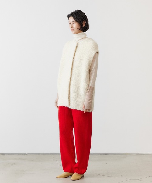 ADAWAS/アダワス SEMI-SHEER CASHMERE TURTLE-NECK ハイネック（ニット