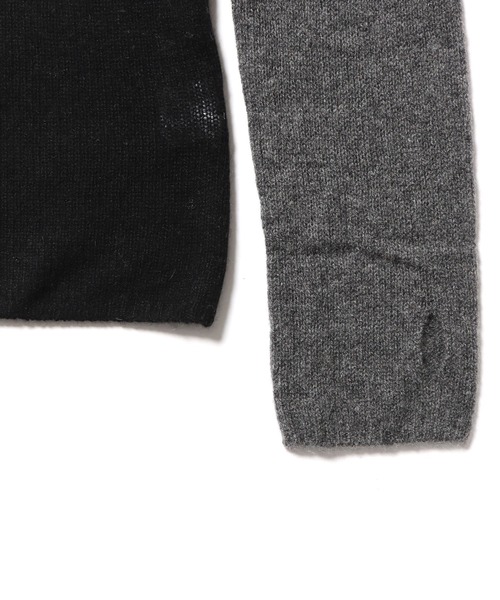 ADAWAS/アダワス SEMI-SHEER CASHMERE TURTLE-NECK ハイネック（ニット