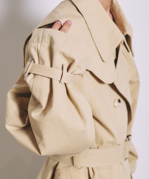INTER FACTORY（インターファクトリー）の「とまん - キルティングトレンチコート（トレンチコート・メンズ・ベージュ・FREE）」の7枚目の写真