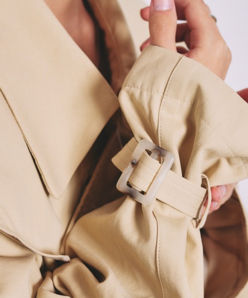 INTER FACTORY（インターファクトリー）の「とまん - キルティングトレンチコート（トレンチコート・メンズ・ベージュ・FREE）」の8枚目の写真
