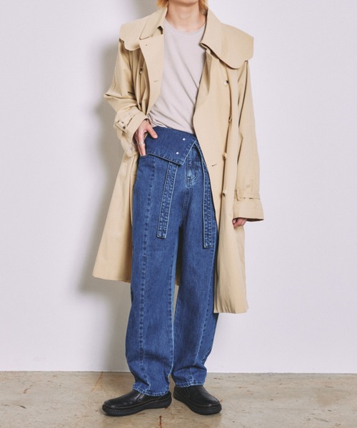 INTER FACTORY（インターファクトリー）の「とまん - キルティングトレンチコート（トレンチコート・メンズ・ベージュ・FREE）」の19枚目の写真