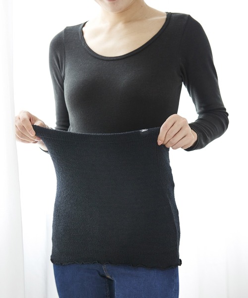 MIZUNO（ミズノ　）の「ブレスサーモゆるぬく腹巻（その他アンダーウェア/インナー・メンズ・ブラック/グレー・F）」の4枚目の写真