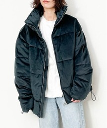 Ritzy（リッツィー）の「ベロア BIGサイズ パテッドブルゾン レディース メンズ（ブルゾン）」