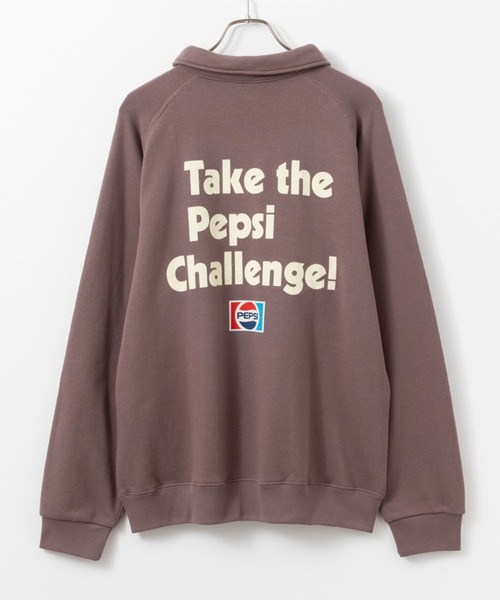 DISCUS（ディスカス）の「DISCUS×PEPSI ポロスウェット（スウェット・メンズ・ブラック/ネイビー/オートミール/カーキブラウン・M/L/XL）」の10枚目の写真