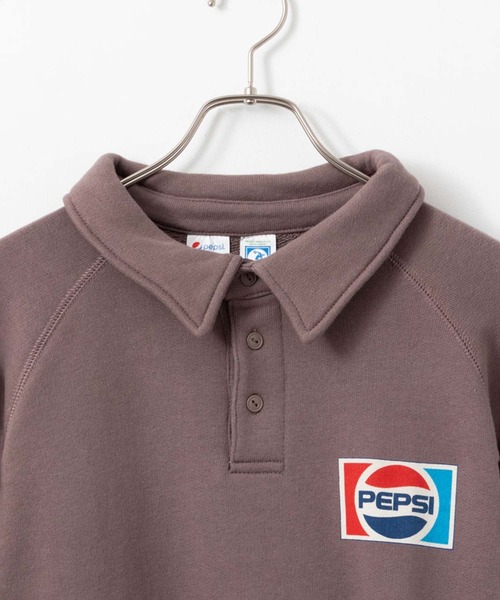 DISCUS（ディスカス）の「DISCUS×PEPSI ポロスウェット（スウェット・メンズ・ブラック/ネイビー/オートミール/カーキブラウン・M/L/XL）」の13枚目の写真