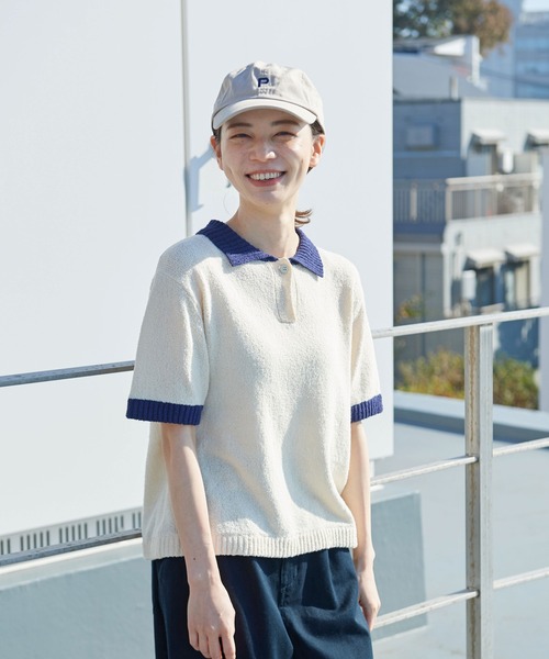 PAR ICI（パーリッシィ）の「ファンシーヤーン ポロシャツ（ポロシャツ・レディース・アイボリー/ブラック/イエロー・FREE）」の21枚目の写真