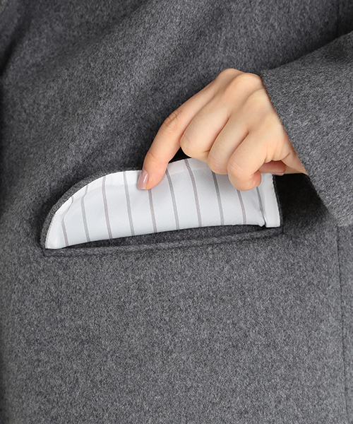 B:MING by BEAMS（ビーミングバイビームス）の「＜InRed12月号掲載＞ビーミング by ビームス / VALLOMBROSA チェスターコート（チェスターコート・レディース・ライトグレー/ベージュ/ネイビー/チャコールグレー・MEDIUM/SMALL/LARGE）」の16枚目の写真