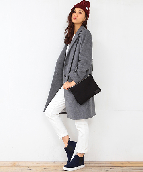 B:MING by BEAMS（ビーミングバイビームス）の「＜InRed12月号掲載＞ビーミング by ビームス / VALLOMBROSA チェスターコート（チェスターコート・レディース・ライトグレー/ベージュ/ネイビー/チャコールグレー・MEDIUM/SMALL/LARGE）」の19枚目の写真