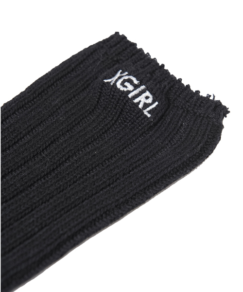 X-girl（エックスガール）の「MIX YARN SOCKS（ソックス/靴下・レディース・オレンジ/ブルー/ブラック/グレー・ONE SIZE）」の5枚目の写真