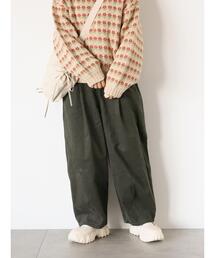 ehka sopo | ツイル起毛カーブパンツ(その他パンツ)