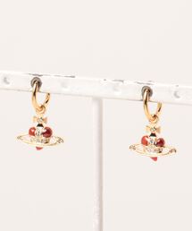 NEW SMALL DIAMANTE HEART HOOP