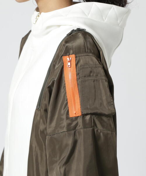 Risley（リズレー）の「Risley(リズレー) 別注MA-1コンビパーカー